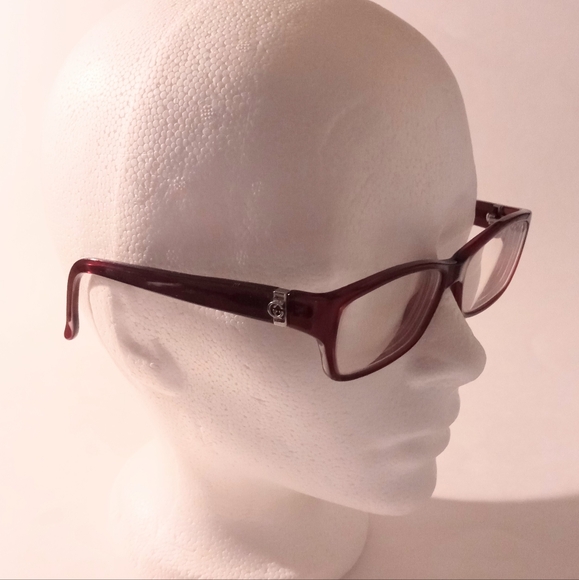 Vintage Gucci GG 3573 E67 Unisex Rectangle Red Wine Tone Eyeglasses Frame - Picture 2 of 10